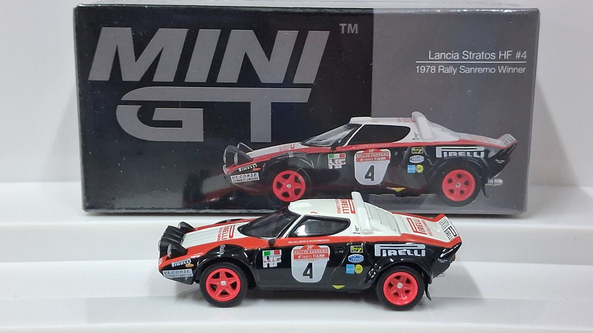 Lancia Stratos HF - #4 | 1978 Rally Sanremo - Winner 1:64 MINI GT