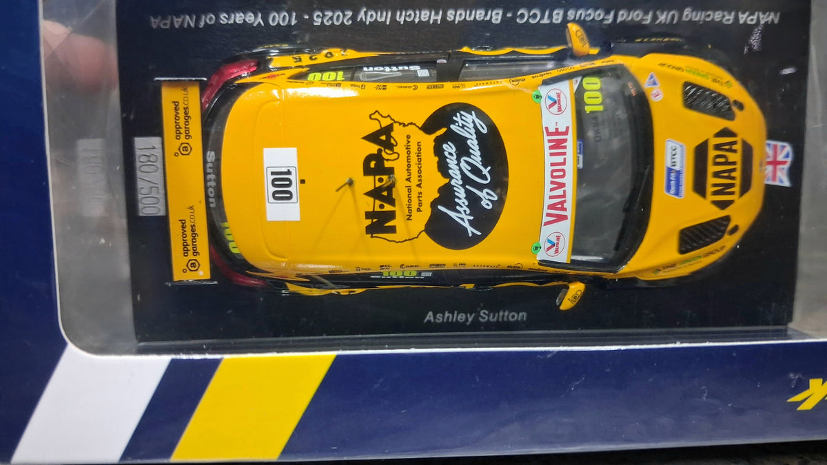 Limited Edition Ford Focus ST - NAPA Racing UK #100 | 2025 BTCC - Brands Hatch 1:43 SPARK