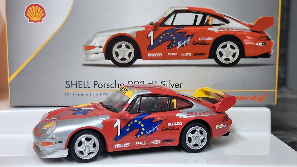 Limited Edition 1993 Porsche 911 (993) Carrera Cup - Shell set (With rear spoiler) | 1994 Porsche Supercup 1:64 SPARK