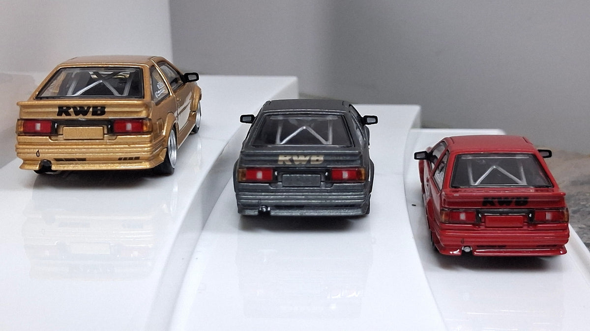 Toyota Corolla AE86 Levin GT-APEX | RWB 1:64 DIECASTTEAM