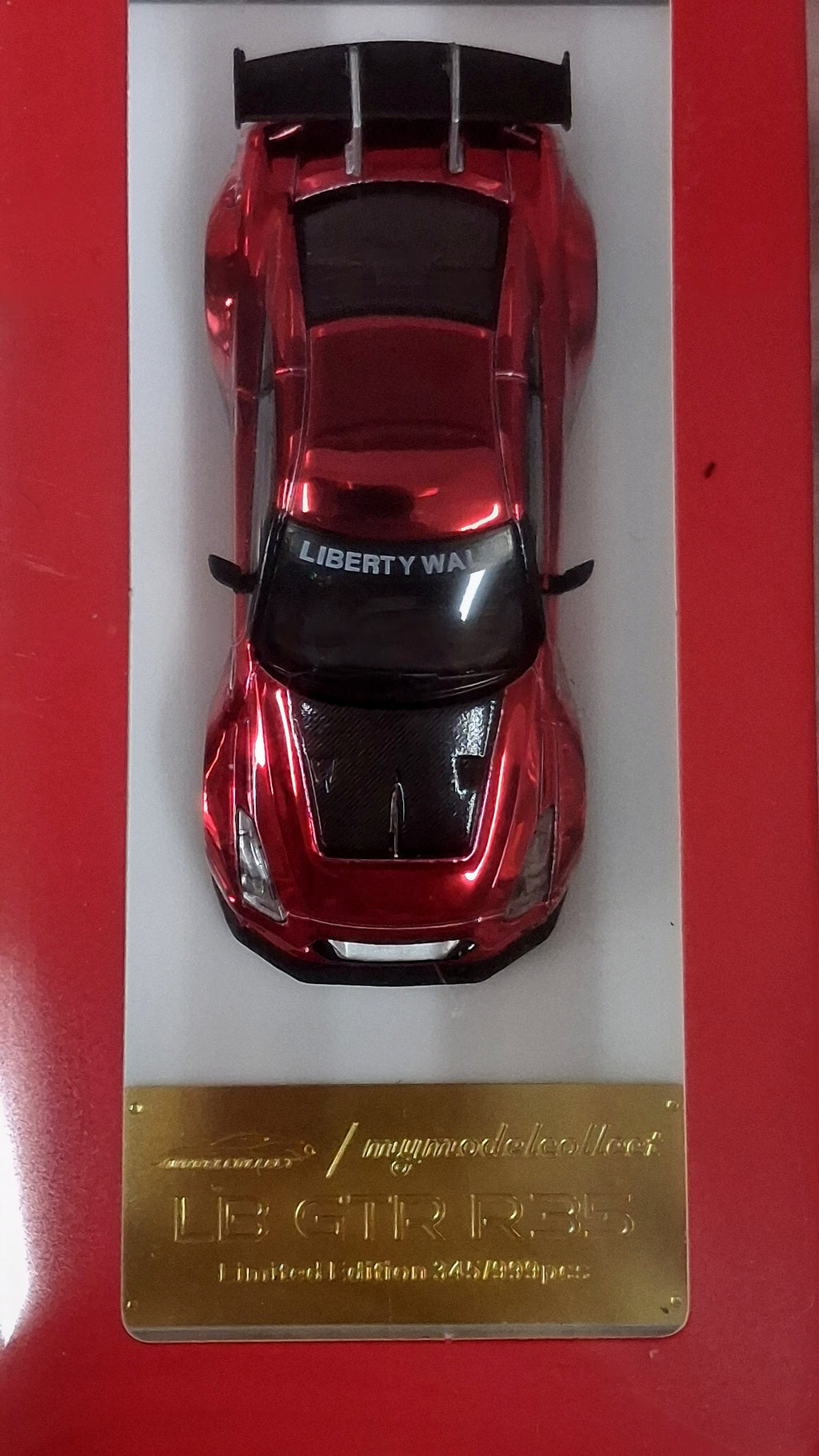 Limited Edition Nissan GTR R35 - Liberty Walk | Red Chrome 1:64 MYMODELCOLLECT