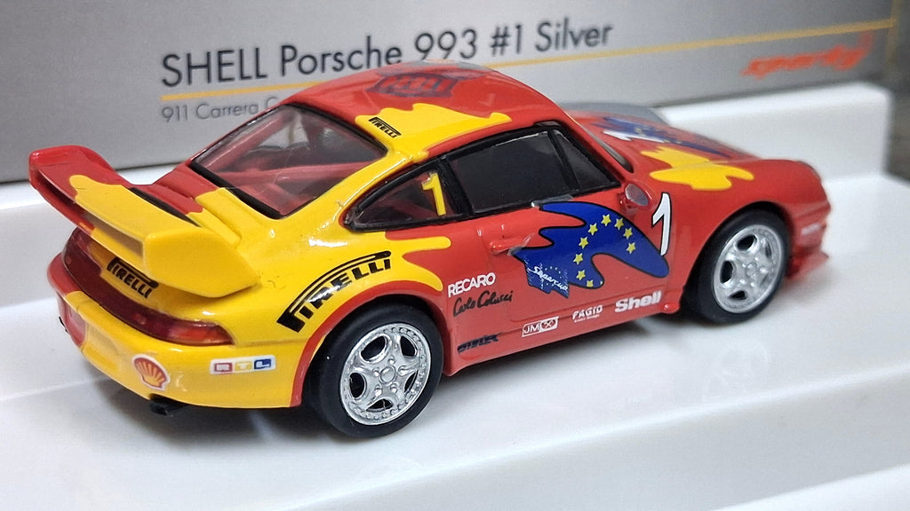 Limited Edition 1993 Porsche 911 (993) Carrera Cup - Shell set (With rear spoiler) | 1994 Porsche Supercup 1:64 SPARK