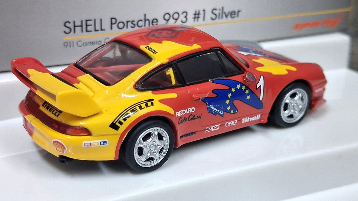 Limited Edition 1993 Porsche 911 (993) Carrera Cup - Shell set (With rear spoiler) | 1994 Porsche Supercup 1:64 SPARK