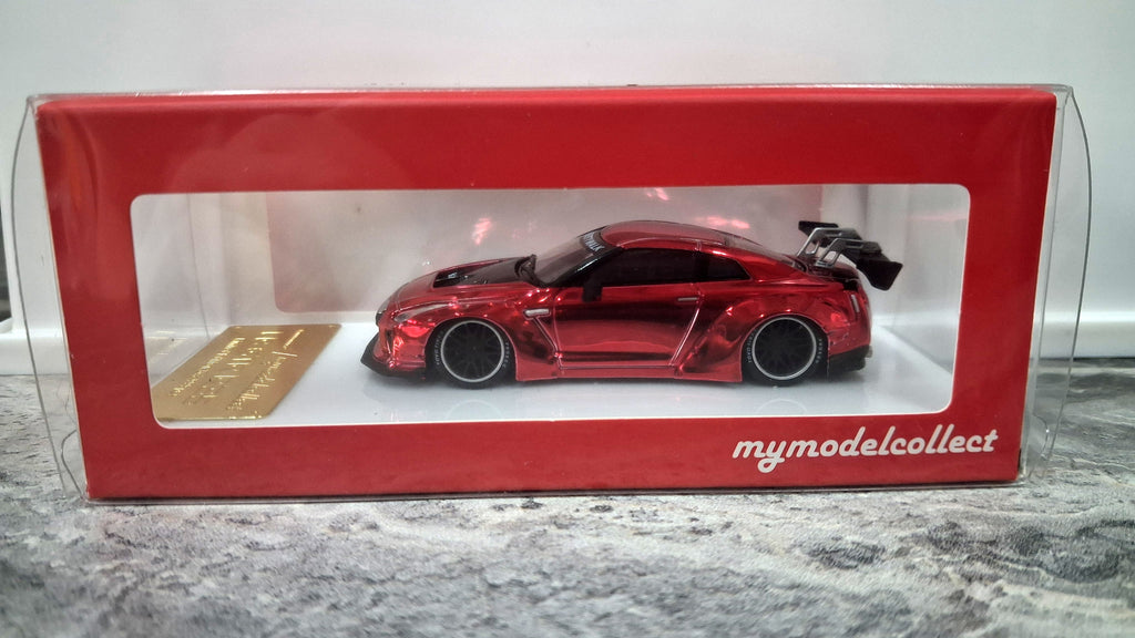 Limited Edition Nissan GTR R35 - Liberty Walk | Red Chrome 1:64 MYMODELCOLLECT