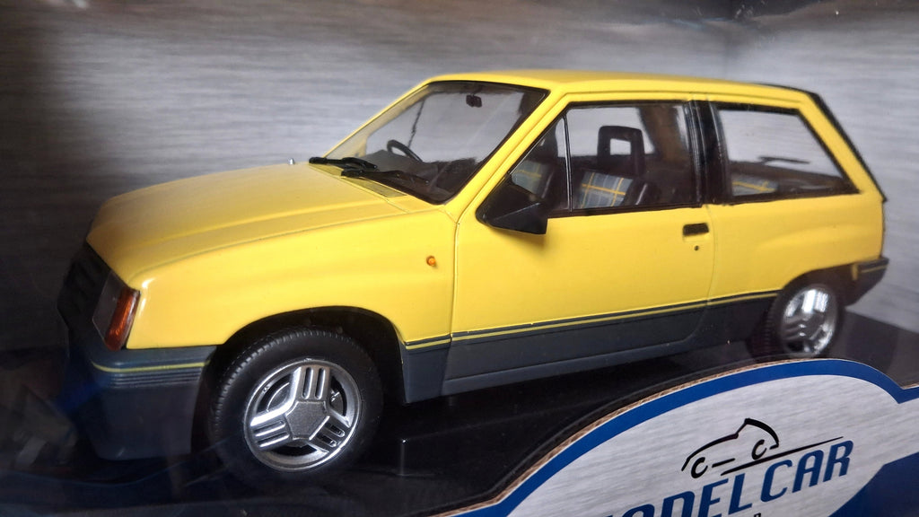 Vauxhall Nova 1.3 SR - Opel Corsa A SR | 1983 Yellow 1:18 MODEL CAR GROUP