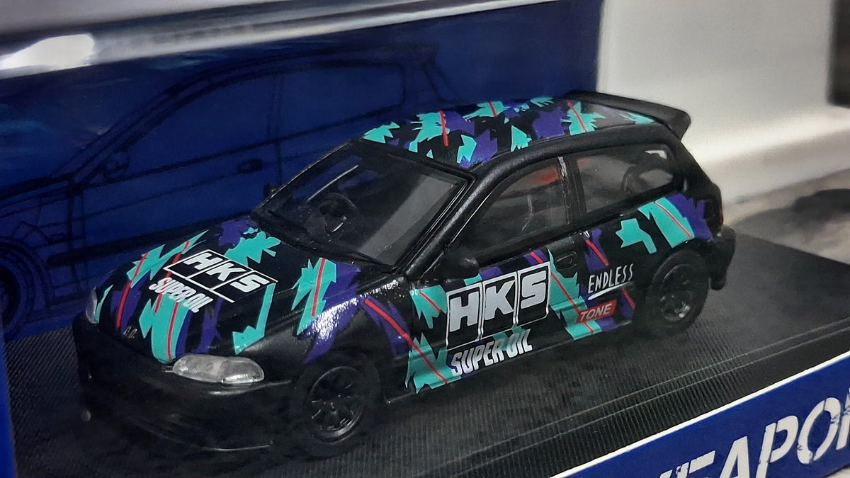 Limited Edition Honda Civic - EG6 | HKS 1:64 STREET WEAPON