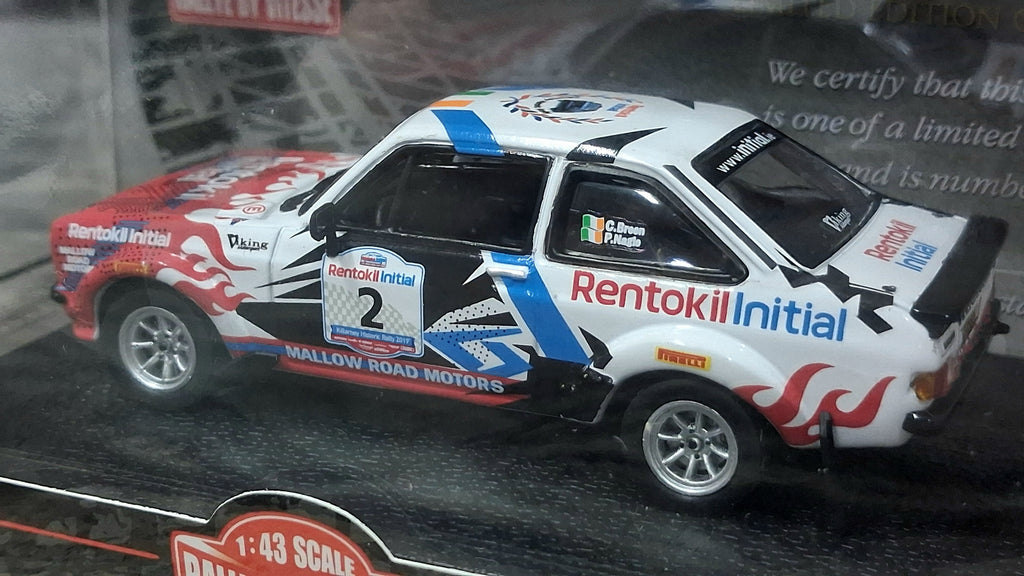 Limited Edition Ford Escort - RS1800 #2 | 2019 Rentokil Initial Killarney Historic Rally 1:43 RALLYBYVITESSE