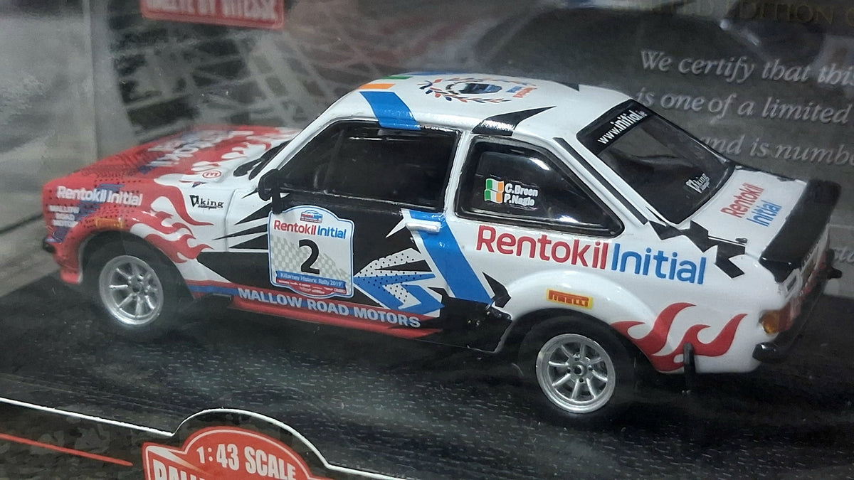 Limited Edition Ford Escort - RS1800 #2 | 2019 Rentokil Initial Killarney Historic Rally 1:43 RALLYBYVITESSE