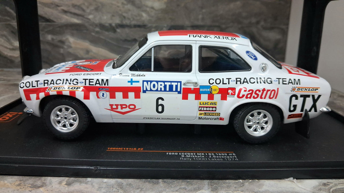 Ford Escort mk1 - Rs1600 #6 | 1974 1000 Lakes Rally WINNER 1:18 IXO