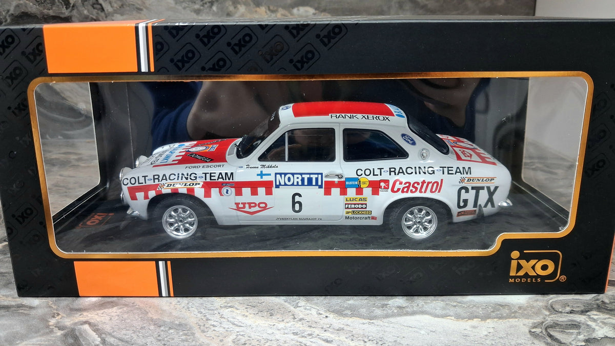 Ford Escort mk1 - Rs1600 #6 | 1974 1000 Lakes Rally WINNER 1:18 IXO