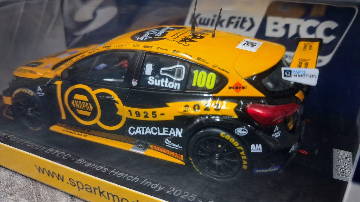 Limited Edition Ford Focus ST - NAPA Racing UK #100 | 2025 BTCC - Brands Hatch 1:43 SPARK
