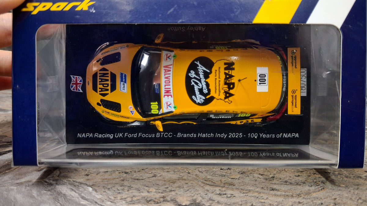 Limited Edition Ford Focus ST - NAPA Racing UK #100 | 2025 BTCC - Brands Hatch 1:43 SPARK