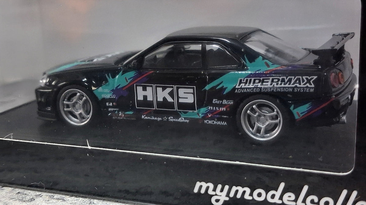 Nissan Skyline GTR R34 - V Spec | HKS 1:64 MYMODELCOLLECT