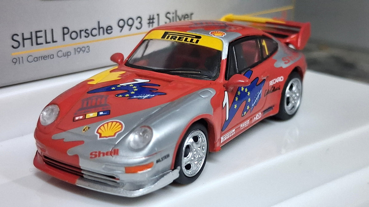 Limited Edition 1993 Porsche 911 (993) Carrera Cup - Shell set (With rear spoiler) | 1994 Porsche Supercup 1:64 SPARK