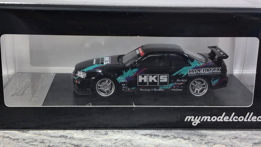 Nissan Skyline GTR R34 - V Spec | HKS 1:64 MYMODELCOLLECT