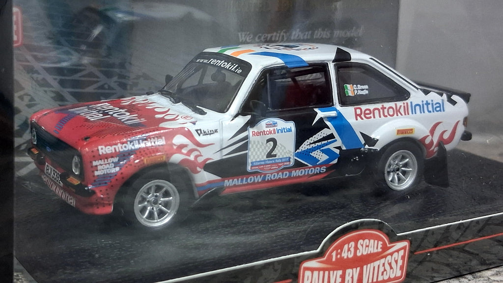 Limited Edition Ford Escort - RS1800 #2 | 2019 Rentokil Initial Killarney Historic Rally 1:43 RALLYBYVITESSE