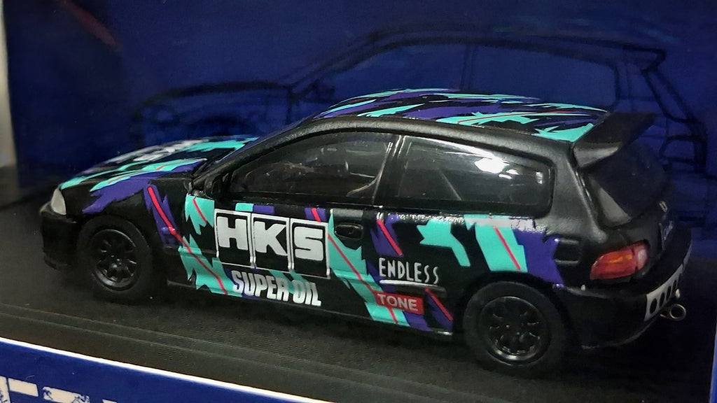 Limited Edition Honda Civic - EG6 | HKS 1:64 STREET WEAPON