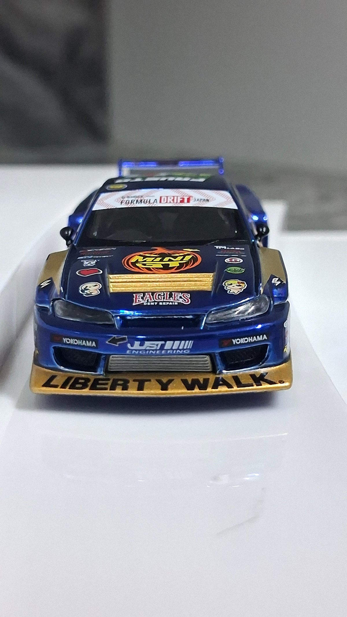 Nissan Silvia S15 - LB Super Silhouette #555 | 2025 Formula Drift - Halloween Special 1:64 MINI GT