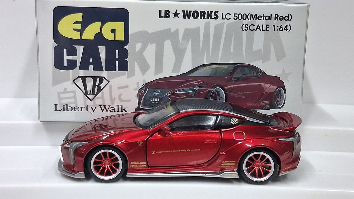Lexus LC500 - Metal Red | LB Works 1:64 ERA CAR