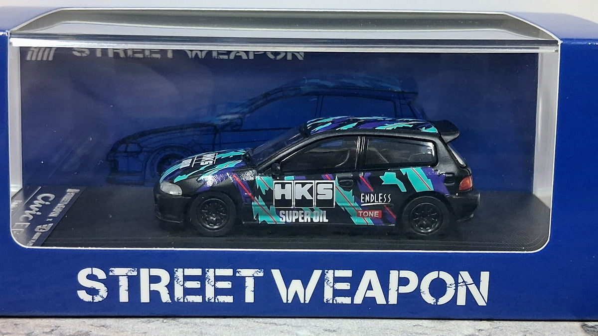 Limited Edition Honda Civic - EG6 | HKS 1:64 STREET WEAPON