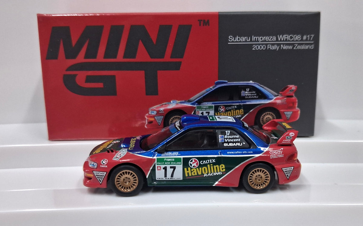 Subaru Impreza - WRC98 #17 | 2000 WRC Rally New Zealand 1:64 MINI GT