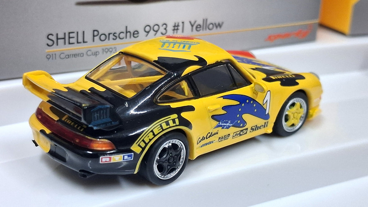 Limited Edition 1993 Porsche 911 (993) Carrera Cup - Shell set (With rear spoiler) | 1994 Porsche Supercup 1:64 SPARK