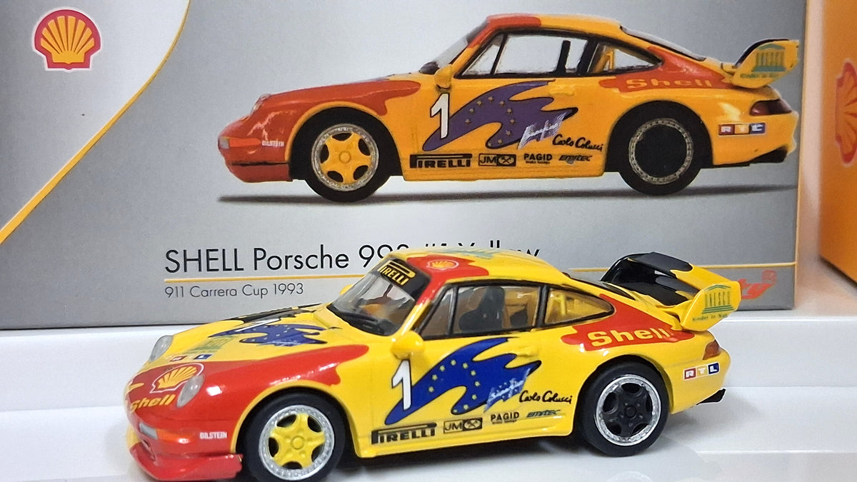 Limited Edition 1993 Porsche 911 (993) Carrera Cup - Shell set (With rear spoiler) | 1994 Porsche Supercup 1:64 SPARK