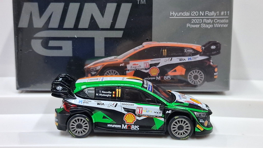 Hyundai i20 N Rally1 - #11 | 2023 Rally Croatia - Power Stage Winner 1:64 MINI GT