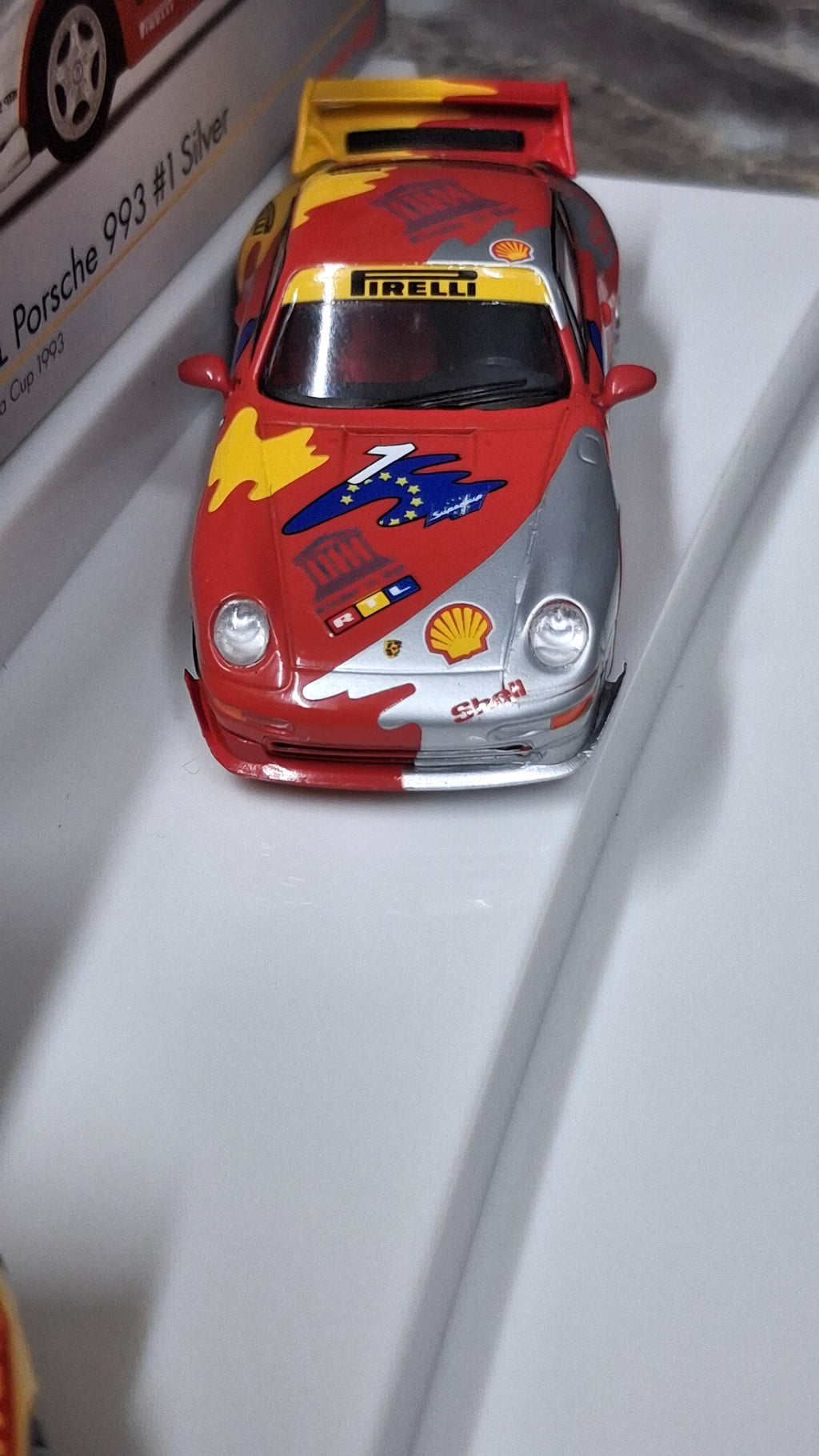 Limited Edition 1993 Porsche 911 (993) Carrera Cup - Shell set (With rear spoiler) | 1994 Porsche Supercup 1:64 SPARK